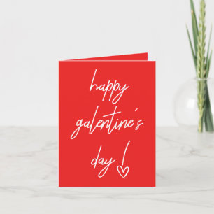 Frohe Galentine's Valentinstag-Grußkarte Feiertagskarte