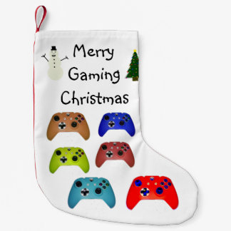 Frohe Gaming Weihnachten kühl farbenfroh Kleiner Weihnachtsstrumpf