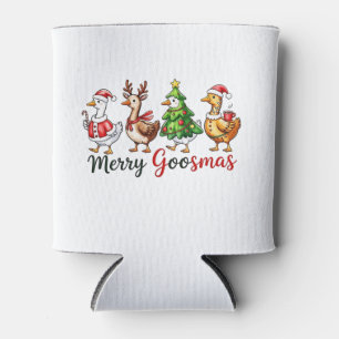 Frohe Gänsemas Weihnachtsgans mit Santa-Hut Dosenkühler