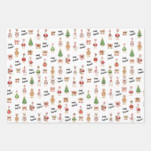 Frohe Gansman Weihnachtsgans Geschenkpapier Set (Vorderseite 3)
