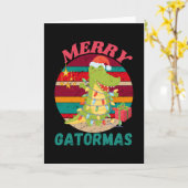 frohe Gatormas Karte (Gelbe Blume)