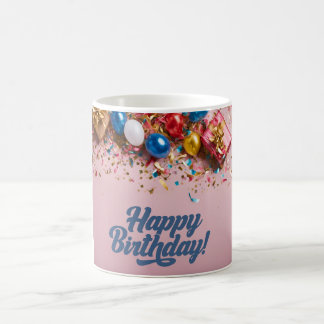 Frohe Geburtstag Bunte Streusel Benutzerdefinierte Kaffeetasse