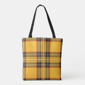 Frohe Gelbe Karierte Tasche (Rückseite)