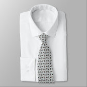 Frohe Gentoos Weihnachtsfeier (Light Gray) Krawatte (Gebunden)