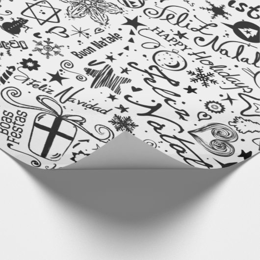 Frohe Geschenkpapier (Ecke)