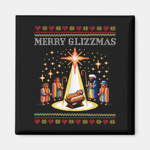 Frohe Glizzmas Tacky Lustiges Frohe Weihnachten Ho Magnet