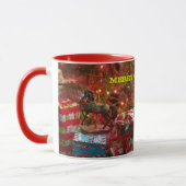 Frohe Go-Round Horse Weihnachtskaffee-Cup Tasse (Links)