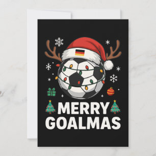 Frohe Goalmas - Lustiges Fußball-Weihnachten Einladung