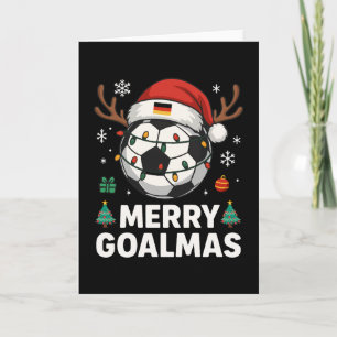 Frohe Goalmas - Lustiges Fußball-Weihnachten Karte