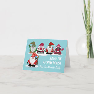 Frohe Gonkmas! Weihnachtsdesign für Gonk-Liebhaber Dankeskarte