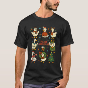 Frohe Goosemas Lustiges Weihnachtsente Alberner Ga T-Shirt