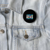 Frohe Goosemas Weihnachtsfreude Festliche Enten Button (Beispiel)