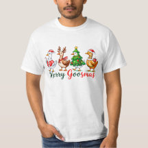 Frohe Goosmas Weihnachten Lustiger Gans Tri-Blend-