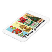 Frohe Grinch-Weihnachten Collage Magnet (Linke Seite)