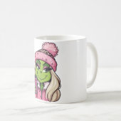 💚 Frohe Grinch-Weihnachten Mädchen Tasse (VorderseiteRechts)