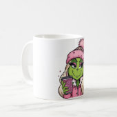 💚 Frohe Grinch-Weihnachten Mädchen Tasse (Vorderseite Links)