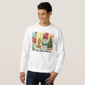 Frohe Grinchmas-Feiertagskollage Sweatshirt (Vorne ganz)