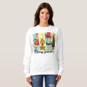 Frohe Grinchmas-Feiertagskollage Sweatshirt (Vorne ganz)