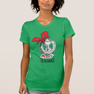 Frohe Grinchmas-Kranz Der Grinch T-Shirt