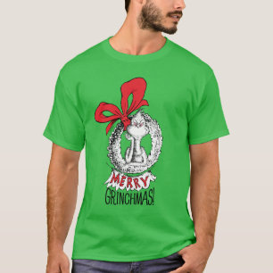 Frohe Grinchmas-Kranz Der Grinch T-Shirt