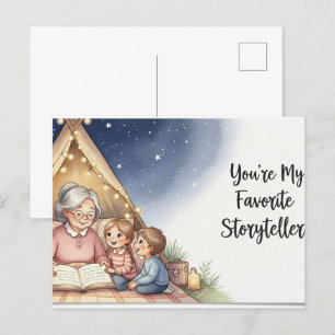 Frohe Großelterntag-Postkarte Postkarte