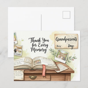 Frohe Großelterntag-Postkarte Postkarte