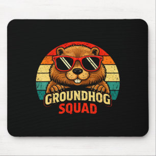 Frohe Groundhog Day 2026 Feier Lustiger Groundh Mousepad