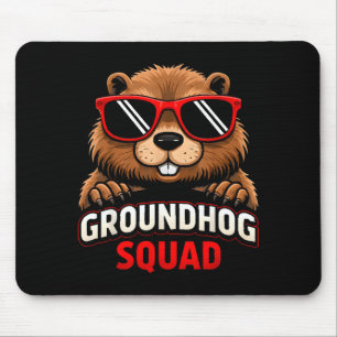 Frohe Groundhog Day 2026 Feier Lustiger Groundh Mousepad