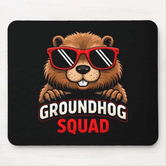 Frohe Groundhog Day 2026 Feier Lustiger Groundh Mousepad (Vorne)