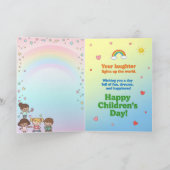 Frohe Grüße zum Kinderkartentag Karte (Innenseite)