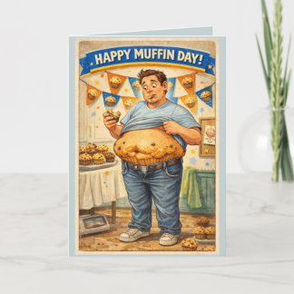 Frohe Grüße zum Muffintag Karte