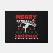 Frohe Gymnastik Weihnachten Ugly T - Shirt Fußmatte (Vorderseite)