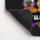 Frohe Hallothanksmas Drei Gnome Halloween Frohe We Mousepad (Ecke)