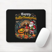 Frohe Hallothanksmas Erntedankfest Halloween Frohe Mousepad (Mit Mouse)