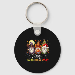 Frohe Hallothanksmas Gnome Liebhaber Halloween Frö Schlüsselanhänger