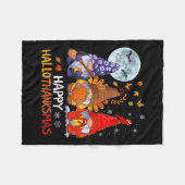 Frohe Hallothanksmas Halloween-Erntedank Fleecedecke (Vorderseite (Horizontal))