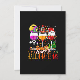 Frohe Hallothanksmas Halloween Erntedank Merry Einladung