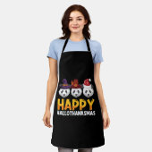 Frohe Hallothanksmas Halloween Erntedank Merry Schürze (Getragen)