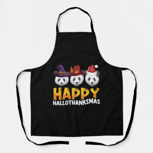 Frohe Hallothanksmas Halloween Erntedank Merry Schürze