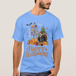 Frohe Hallothanksmas Halloweenhanksgiving für T-Shirt
