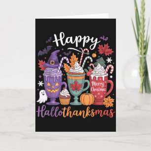 Frohe Hallothanksmas Kaffee Liebhaber Halloween Fr Karte