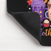 Frohe Hallothanksmas Kaffeeliebhaber Halloween Frö Mousepad (Ecke)