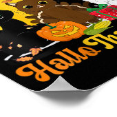 Frohe Hallothanksmas Katzen Halloween Poster (Ecke)