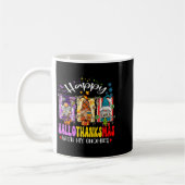 Frohe Hallothanksmas mit meinen Gnomen Halloween Kaffeetasse (Links)