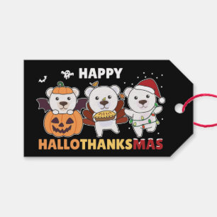 Frohe Hallothanksma's Polar Bear Christmas Polar G Geschenkanhänger