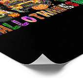 Frohe Hallothanksmas Schulbus Halloween Ch Poster (Ecke)