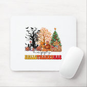 Frohe Hallothanksmas Türkei Erntedank Halloween Mousepad (Mit Mouse)