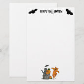 Frohe Halloween! 5 Briefpapier (Vorne/Hinten)