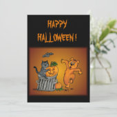 Frohe Halloween! 5 Karte (Stehend Vorderseite)