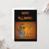 Frohe Halloween! 5 Karte (Vorderseite/Rückseite Beispiel)